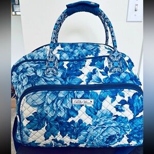 Pioneer Women Blue Floral Weekender Bag